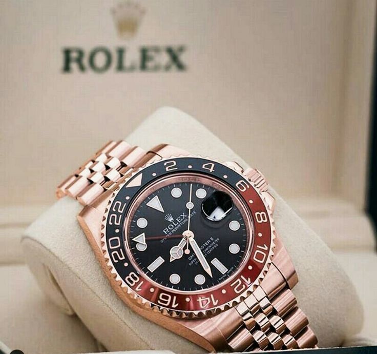 ROLEX GMT MASTER Root Beer with gold chain (Quartz)