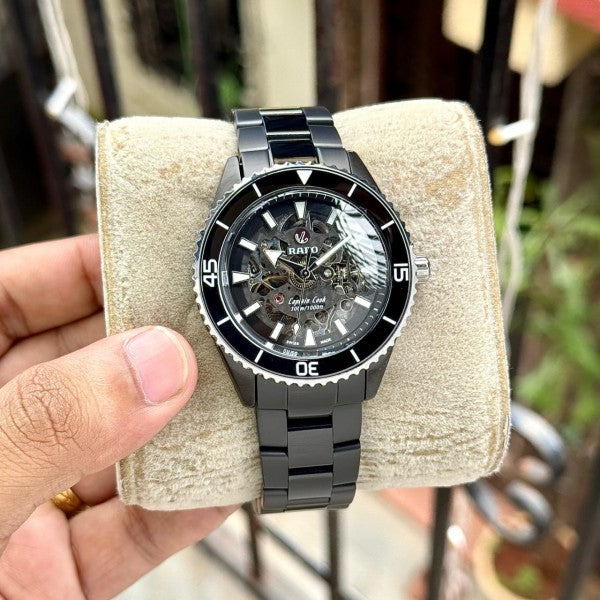 RADO CAPTAIN COOK SKELETON BLACK (AUTOMATIC)