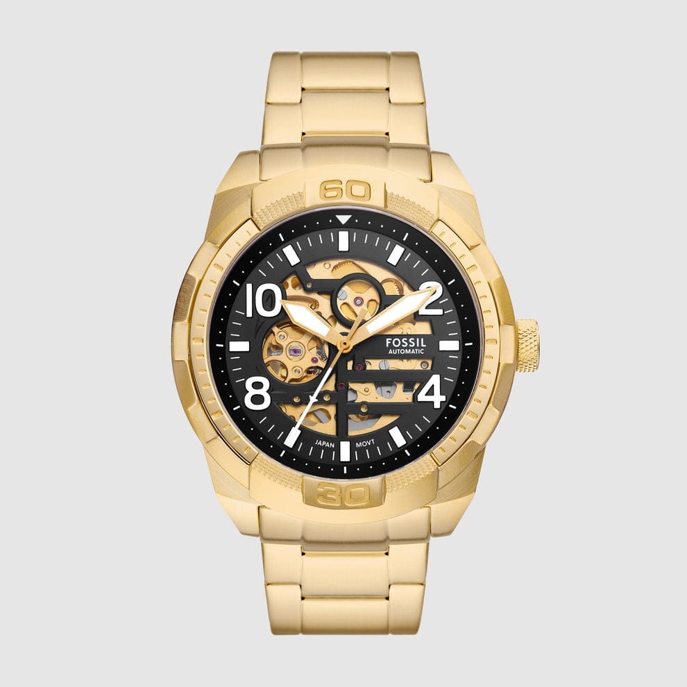 FOSSIL BRONSON Gold chain  (AUTOMATIC)