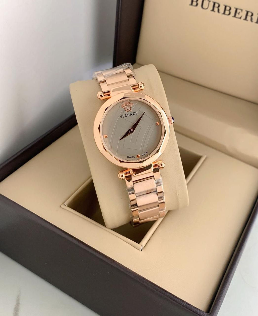 Versace Ladies watch (RoseGold grey)
