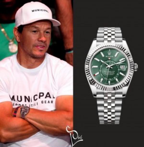 ROLEX Sky-Dweller silver green with jublee belt (cell model)