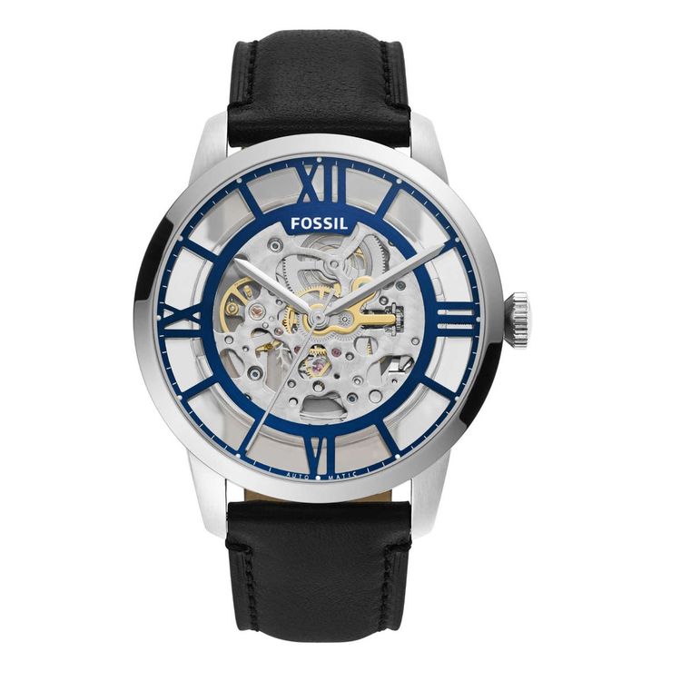 FOSSIL TOWNSMAN SKELETON SILVER BLUE (AUTOMATIC)