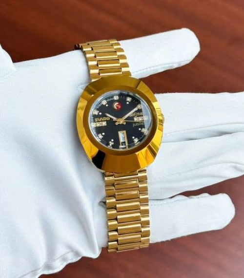RADO DIASTAR GOLD BLACK DUAL DAY DATE (AUTOMATIC)