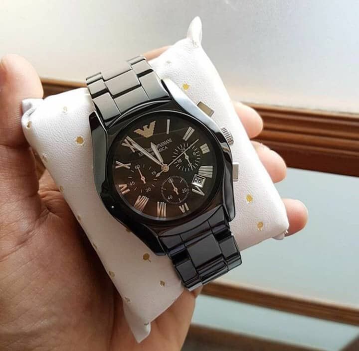 EMPORIO armani chronograph (Ceramic watch)