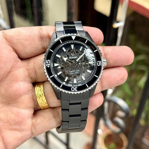 RADO CAPTAIN COOK SKELETON BLACK (AUTOMATIC)