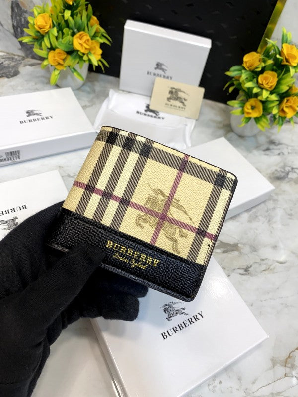 BURBERRY PREMIUM QUALITY WALLET WITH DUST COVER AND BOX