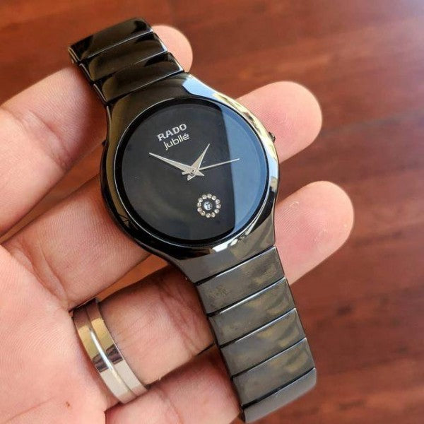 RADO JUBLIE BLACK CERAMIC WATCH - DATE MODEL
