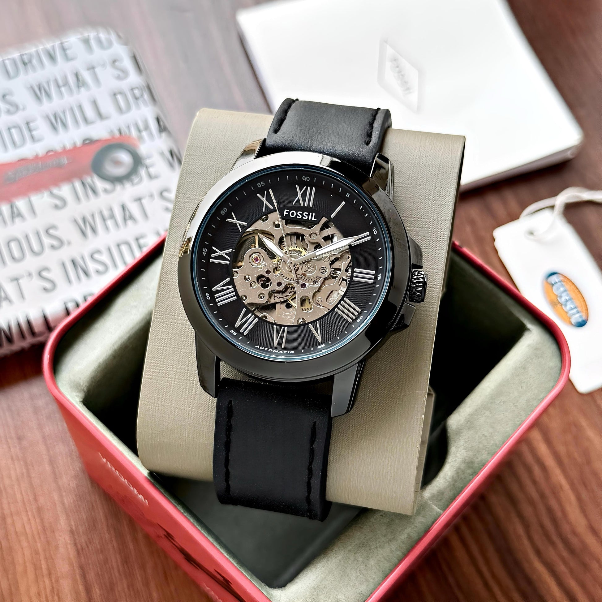 Fossil Grant (Automatic) with leather belt