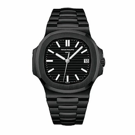 Patek Philippe Nautilus All black - Quartz Movement Dated Watch