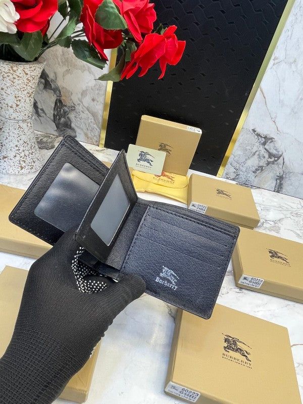 BURBERRY PREMIUM QUALITY WALLET WITH DUST COVER AND BOX