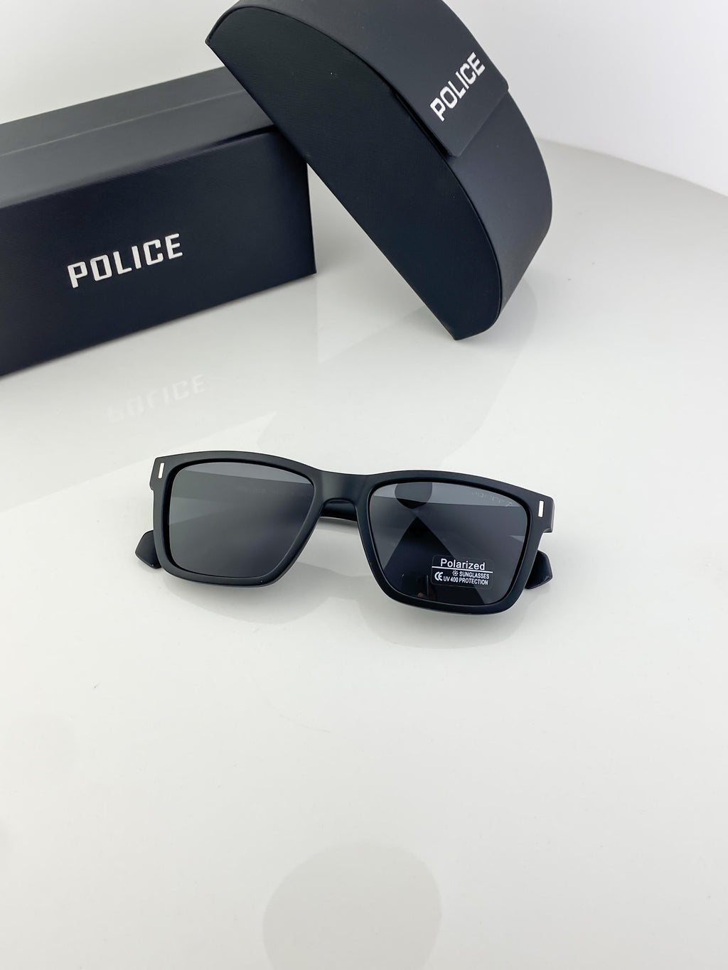 Police black sunglasses with original box and kit