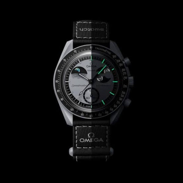 OMEGA X SWATCH MOONSWATCH sun and moon watch
