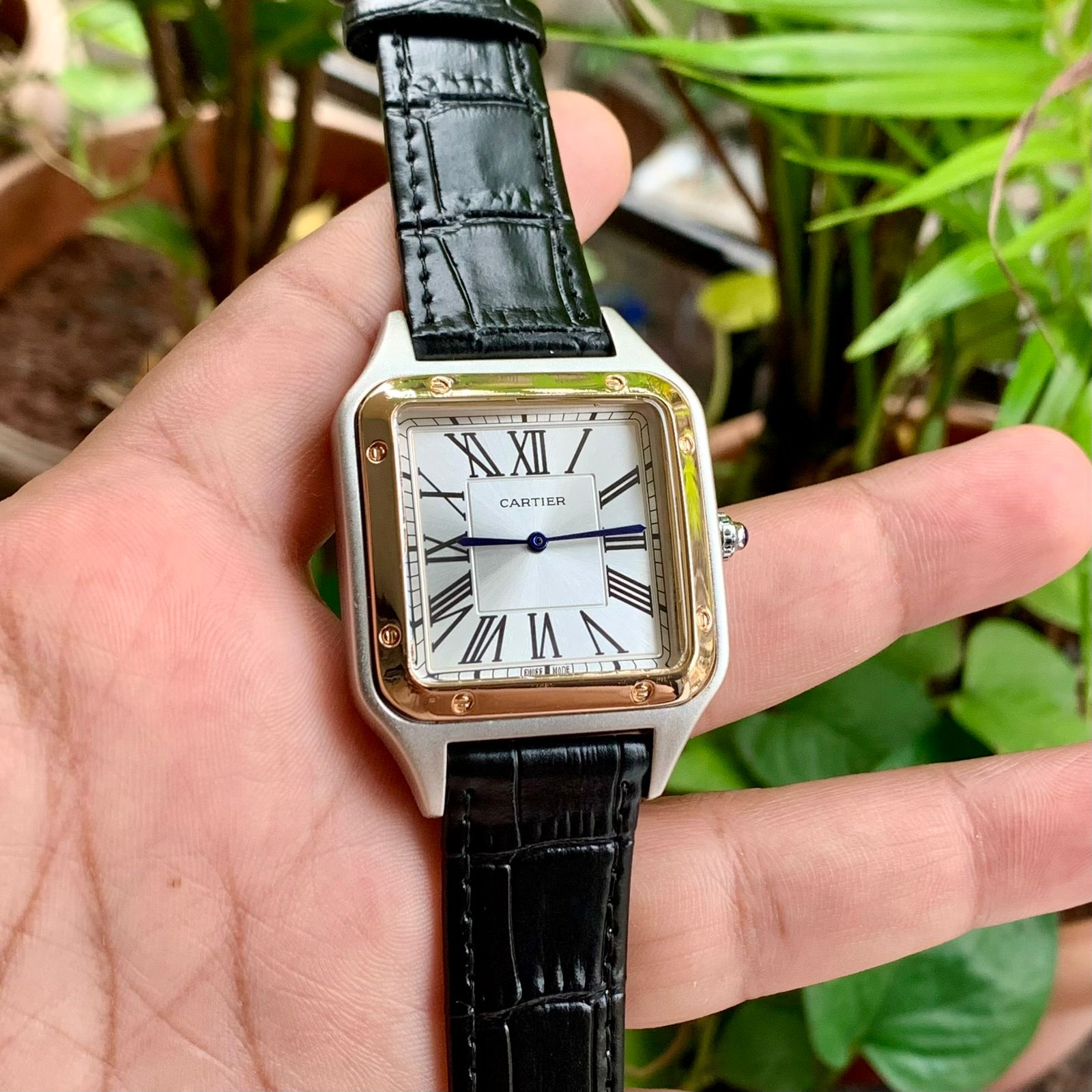 CARTIER DUMONT BLACK SILVER GOLD