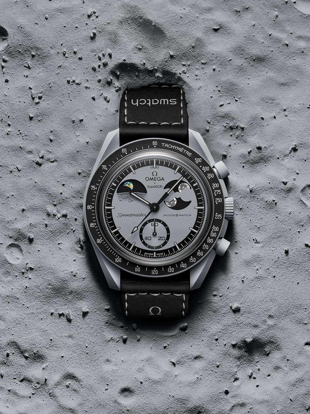 OMEGA X SWATCH MOONSWATCH sun and moon watch