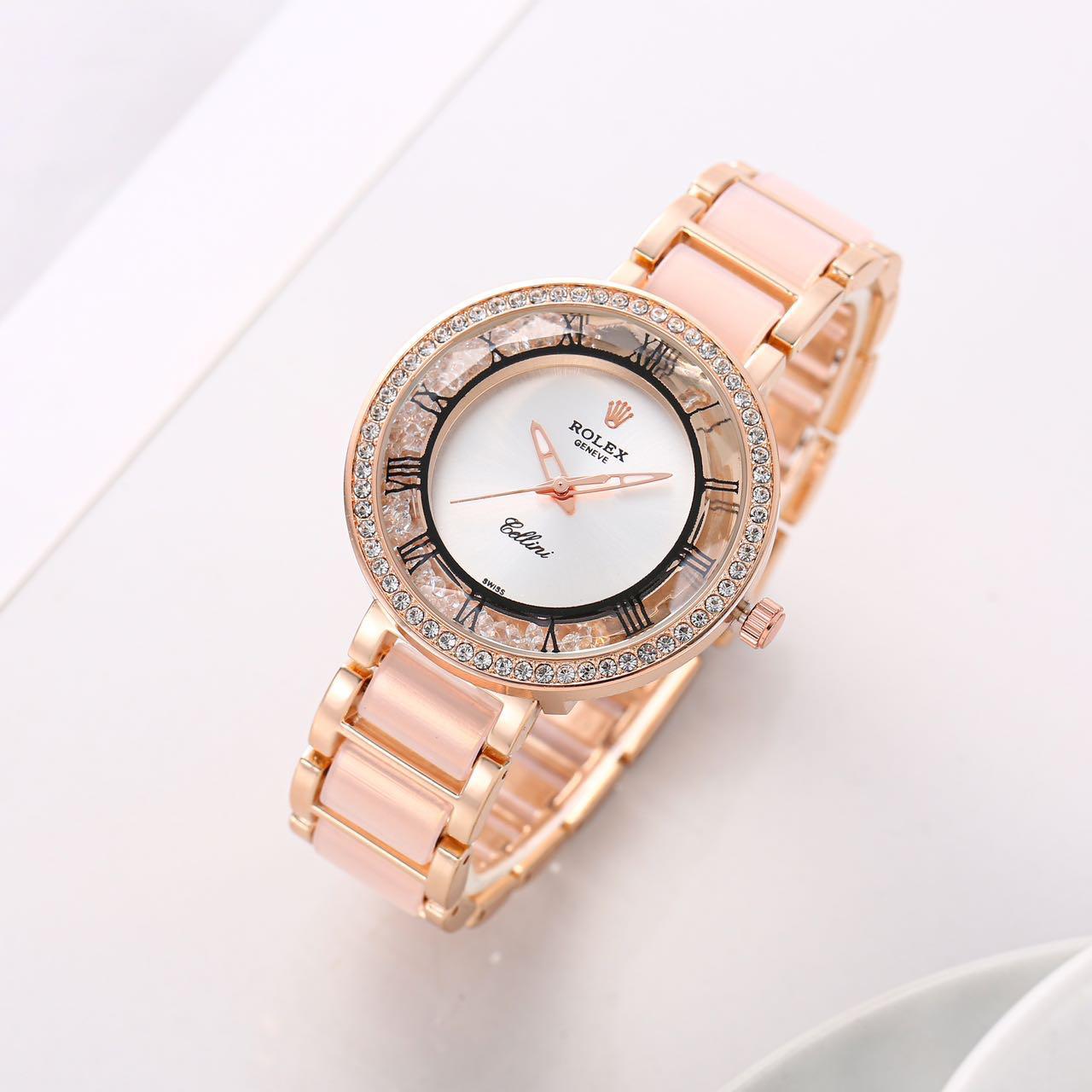 Rolex ladies watch (RoseGold white)